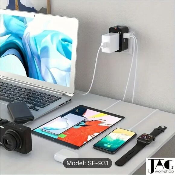 Univeral International Travel Power Adapter Plugs Charger for USA EU UK 110-240V - Picture 15 of 15